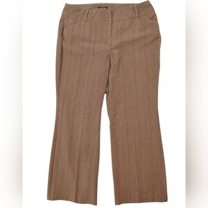 Roz & Ali Brown Plaid Pants